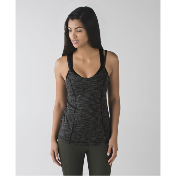 Lululemon Camo Bra Relaxed Tank 6 Gray Black NWOT - Picture 3 of 14